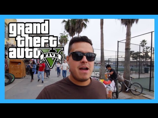 Visitando lugares del GTA V en la VIDA REAL LOS ANGELES Vs LOS SANTOS -  VLOGMAS 